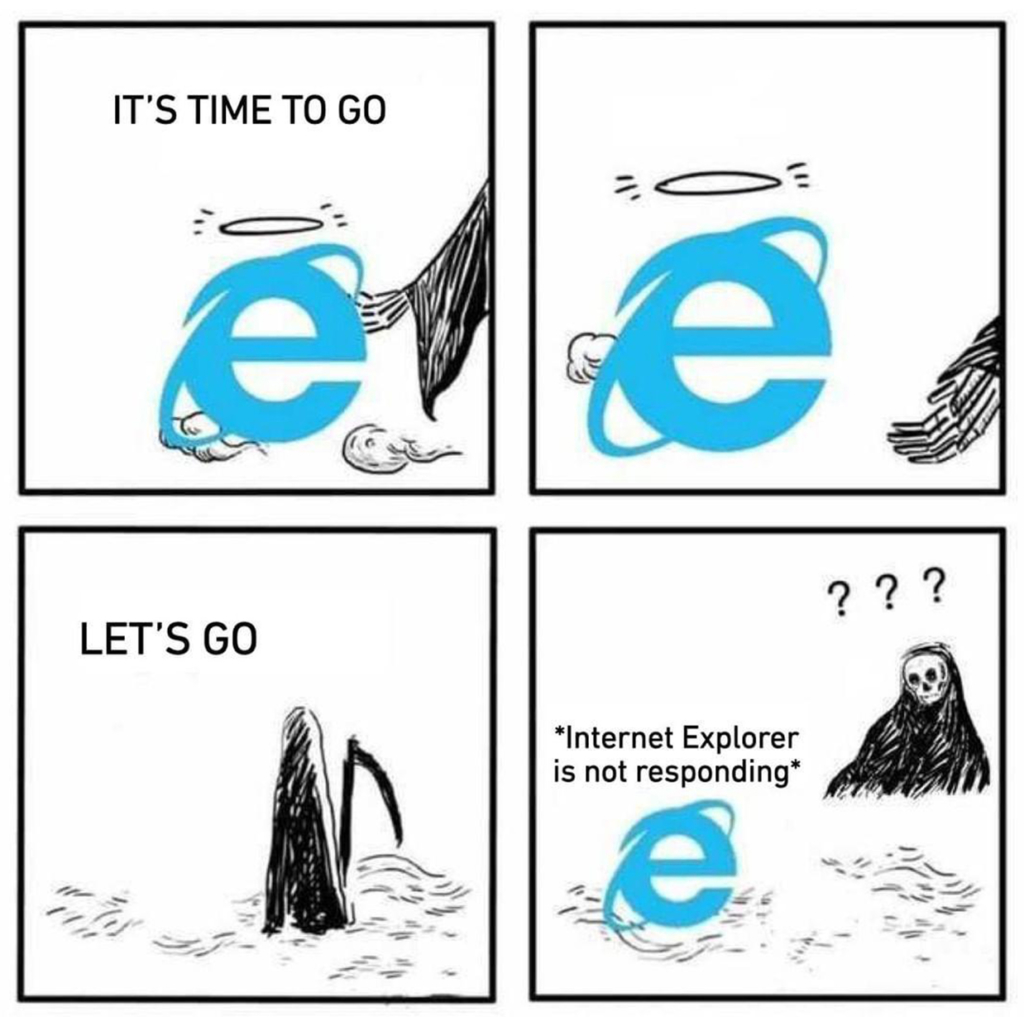 IE death